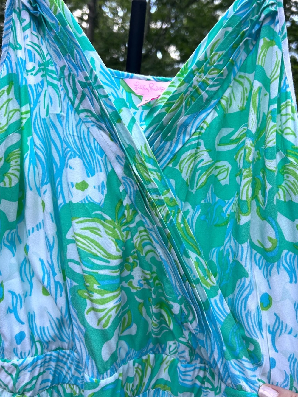 Lily Pulitzer Melba Jumpsuit L Tropical Preppy Summer Essential Lightweight - Picture 8 of 11
